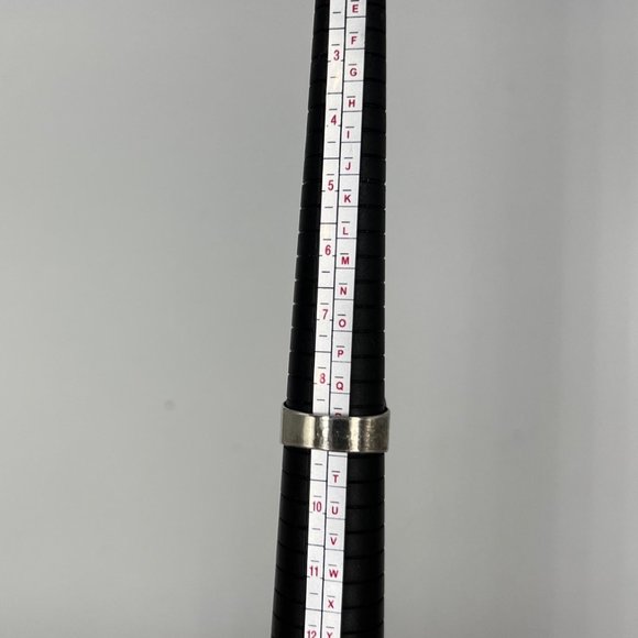 Faux Scrimshaw Silver Women's Ring with Whaling Boat Image - Size 8.5 - Picture 12 of 12